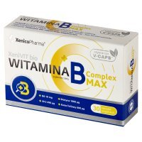 Witamina B Complex MAX, 30 kapsułek roślinnych Vcaps®