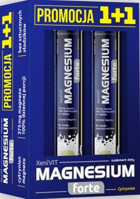 XeniVIT Magnesium forte Zestaw 1+1 (2x20 tabl. mus.)